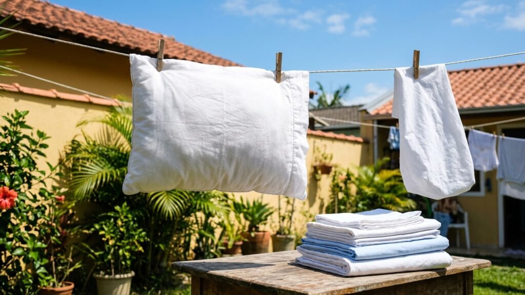 Como tirar manchas amarelas do travesseiro sem danificar o tecido