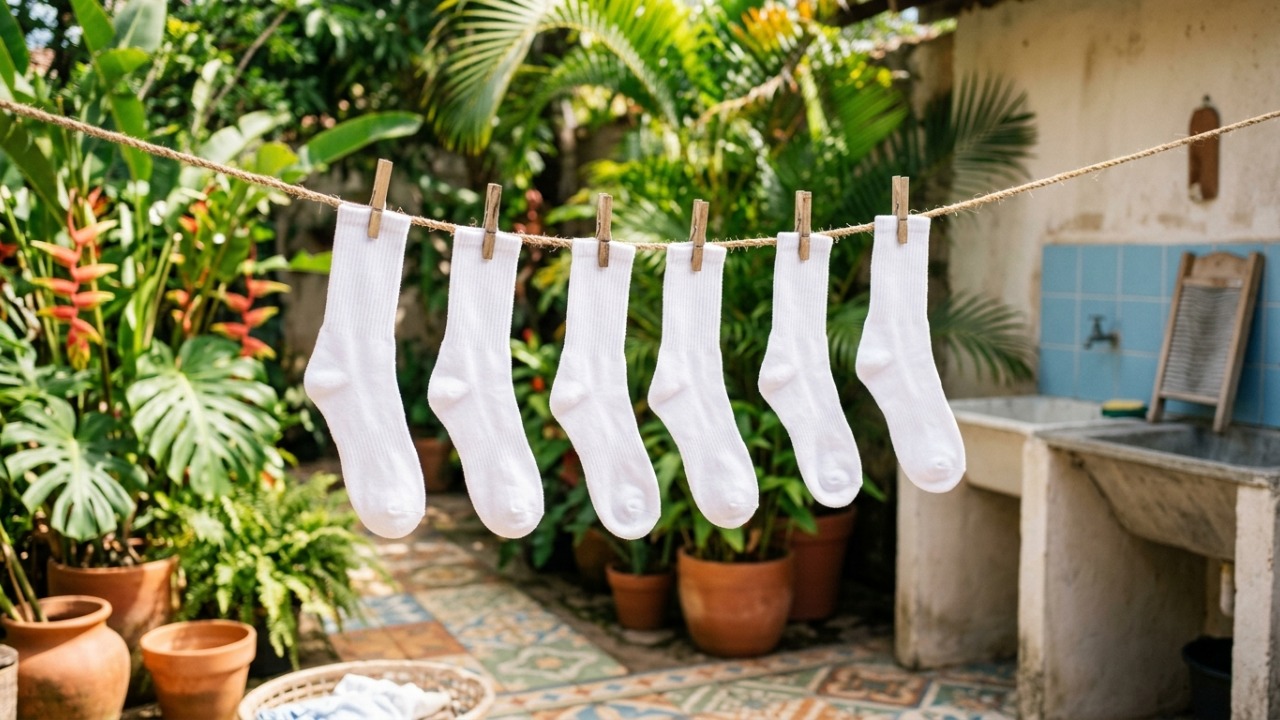 Adeus meias brancas encardidas: esse método com bicarbonato de sódio e água que ajuda a soltar a sujeira e recuperar o branco do tecido