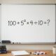 Este desafio testa se você ainda lembra da regra que aprendeu na escola: 100 + 5² × 4 ÷ 10
