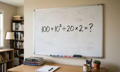 Se você resolver 100 + 10² ÷ 20 × 2 sem calculadora, sua memória matemática merece nota 10