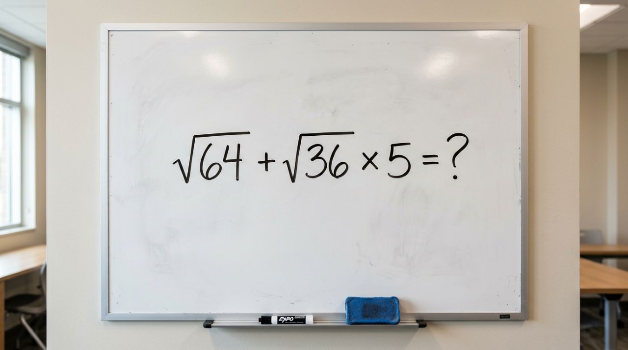 Quanto dá √64 + √36 × 5? A resposta pode não ser a que você imaginou