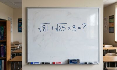 Você consegue resolver √81 + √25 × 3 sem calculadora?
