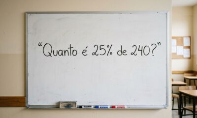 Quanto é 25% de 240? Tente responder em 10 segundos sem calculadora