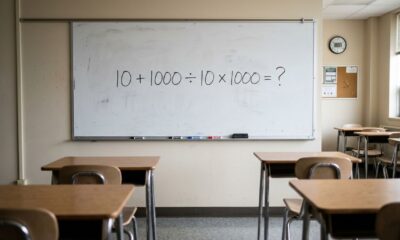 O desafio que confunde até quem é bom de matemática: quanto é 10 + 1000 ÷ 10 × 1000?
