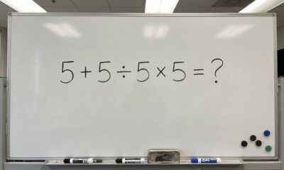 Apenas 1 em cada 5 idosos consegue acertar de primeira: quanto é 5 + 5 ÷ 5 × 5?