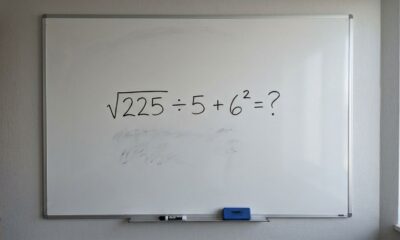 Você consegue resolver √225 ÷ 5 + 6² sem calculadora?