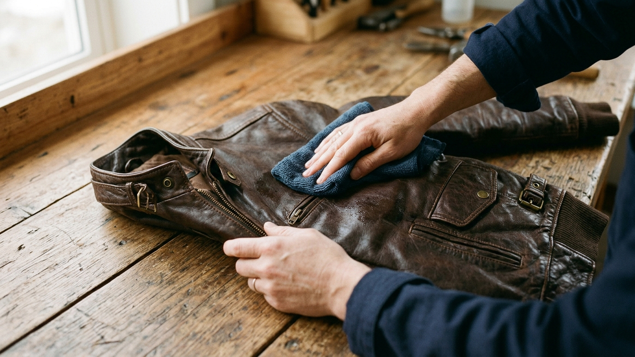 Limpar jaquetas e bolsas de couro com pano quase seco e vinagre: a técnica rápida que salva o material do ataque de fungos sem manchar a peça