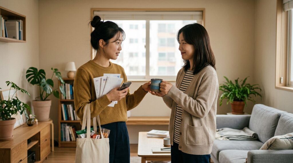 Provérbio coreano do dia: "Mesmo o papel mais fino fica mais leve quando duas pessoas o carregam" — um ditado que ensina sobre ajuda mútua e como devemos aceitar apoio até nas tarefas que parecem pequenas demais para dividir