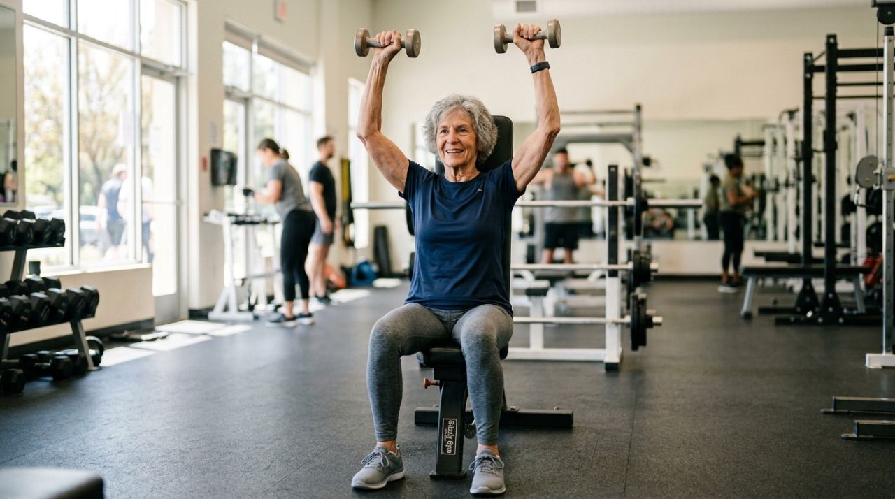 Aos 79 anos, ela diz estar mais forte do que aos 40 e revela os 6 exercícios para braços e parte superior do corpo que faz dia sim, dia não