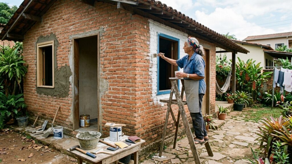 Viúva permanece por 16 anos no imóvel deixado pelo falecido, enfrenta pressão dos enteados para vender a casa e conquista a posse integral por usucapião