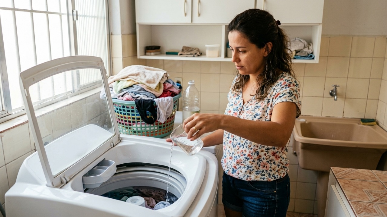 Colocar vinagre na máquina de lavar: 5 motivos para usar esse aliado simples no cuidado com as roupas