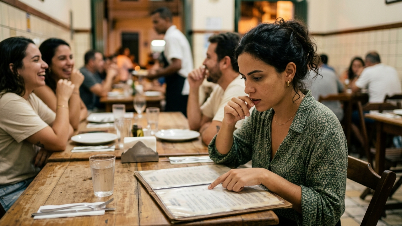 A psicologia explica que quem ensaia o pedido antes de o garçom chegar pode não estar apenas escolhendo a comida, mas tentando evitar hesitar ou cometer um erro diante de outras pessoas