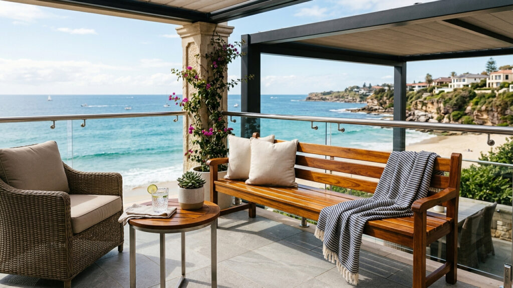 Adeus, móveis estragados por maresia: a nova técnica de decorar casas de praia com tecidos laváveis e estruturas totalmente imunizadas contra cupins