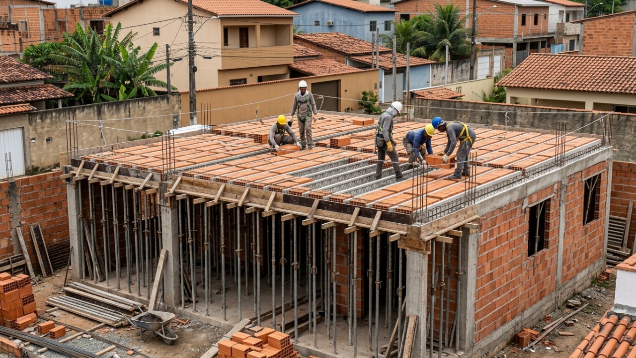 Quanto custa fazer uma laje de 50 m² e quais gastos precisam ser calculados antes de comprar o concreto