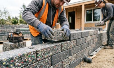 Resíduos plásticos ganham nova vida e ajudam a reduzir o déficit habitacional