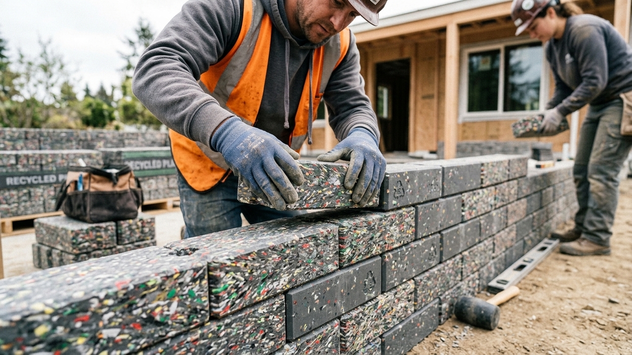Resíduos plásticos ganham nova vida e ajudam a reduzir o déficit habitacional