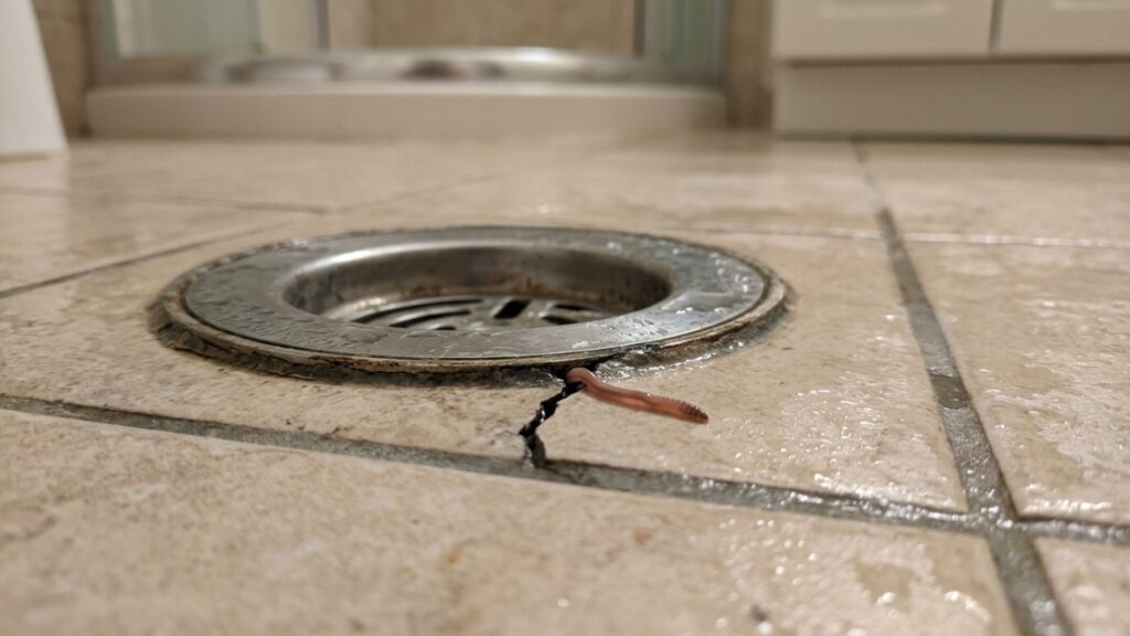 Para que serve jogar água quente, sal ou sabão no ralo do banheiro e por que isso pode ajudar minhocas
