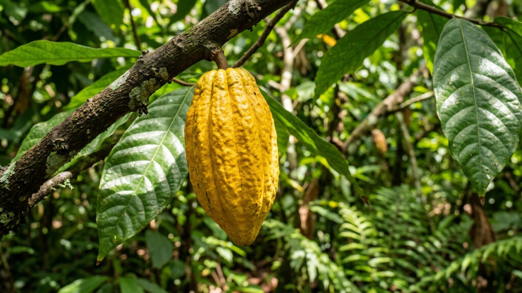 A árvore que é a base do chocolate também pode ser cultivada no quintal: a fruta tropical cresce sob a sombra de outras árvores e produz rápido