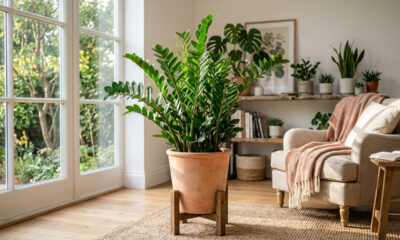 Essa planta de interior elegante sobrevive até um mês inteiro esquecida, sem receber uma única gota de água, e mantém as folhas brilhantes