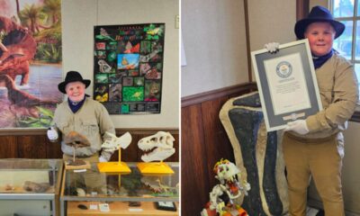 Menino de 11 anos apaixonado por dinossauros acaba de fazer história ao conquistar o recorde do Guinness como o curador de museu mais jovem do mundo