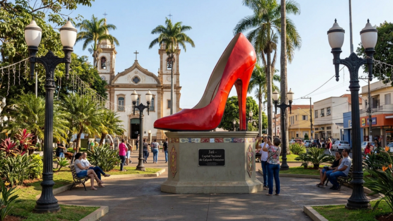 A Capital do Calçado Feminino produz 120 mil pares por dia e foi a 4ª cidade do Brasil a ter luz elétrica em 1901