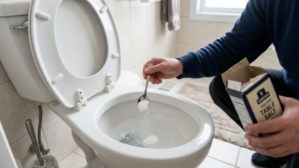 Colocar sal no vaso sanitário à noite antes de dormir: para que serve e por que você deve fazer isso toda semana