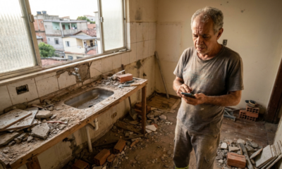 Aposentado contrata pedreiro para reformar a cozinha por R$ 18 mil, paga 60% adiantado em Pix, profissional desaparece após demolir a pia e o contrapiso, e ele descobre que sem contrato assinado ainda tem como acionar a Justiça