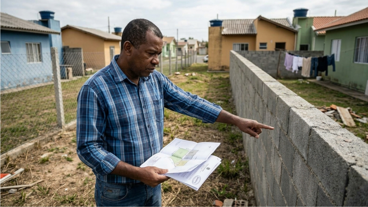 Vizinho constrói o muro alguns metros além da divisa por engano e gasta R$ 40 mil usando a área por anos, mas quando o terreno ao lado é vendido o novo proprietário exige a demolição e a "invasão acidental" vira caso de Justiça