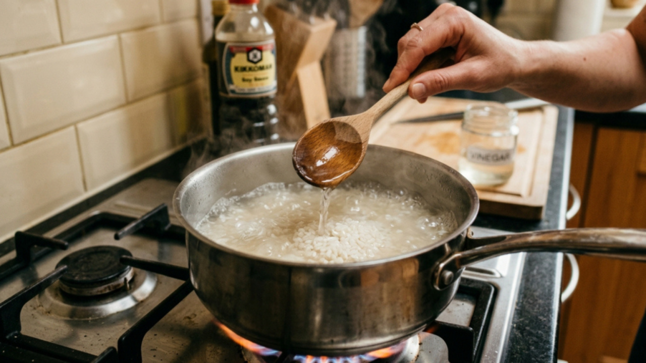 Colocar uma colher de vinagre no preparo do arroz: para que serve e por que é recomendado para o resultado final do preparo