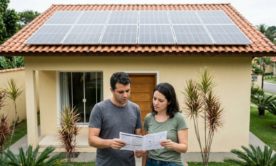 Casal investe R$ 45 mil em energia solar financiado em 60 vezes, mas no quarto mês um pico de luz da rede queima o inversor e a distribuidora se recusa a pagar o conserto de R$ 7.200
