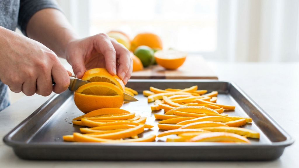 Colocar cascas de laranja dentro do forno quente recém-desligado: para que serve e o que acontece com o cheiro da cozinha