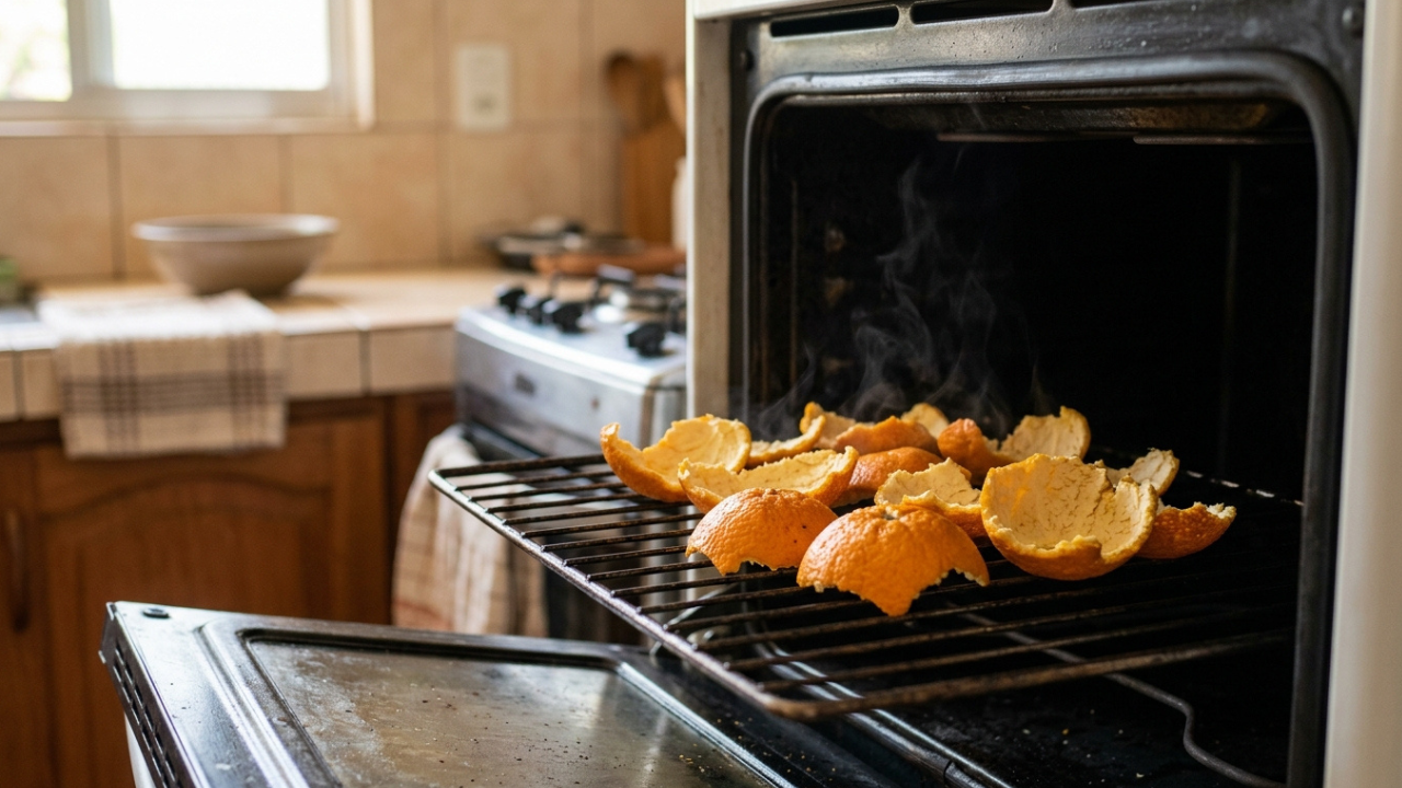 Colocar cascas de laranja dentro do forno quente recém-desligado: para que serve e o que acontece com o cheiro da cozinha