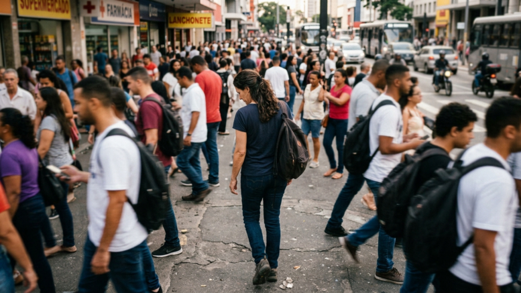 Especialistas em psicologia afirmam: "Quem caminha olhando para o chão na rua não é apenas tímido, mas tenta fechar a própria visão para não gastar energia mental com o excesso de pessoas e barulhos". Sobre Psicologia Social, Neuropsicologia, Psicologia Ambiental