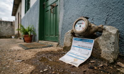 Conta de água de casa simples pula de R$ 80 para R$ 4.500 no mês por vazamento invisível debaixo da terra, concessionária corta o serviço sem aviso e Justiça manda religar com urgência