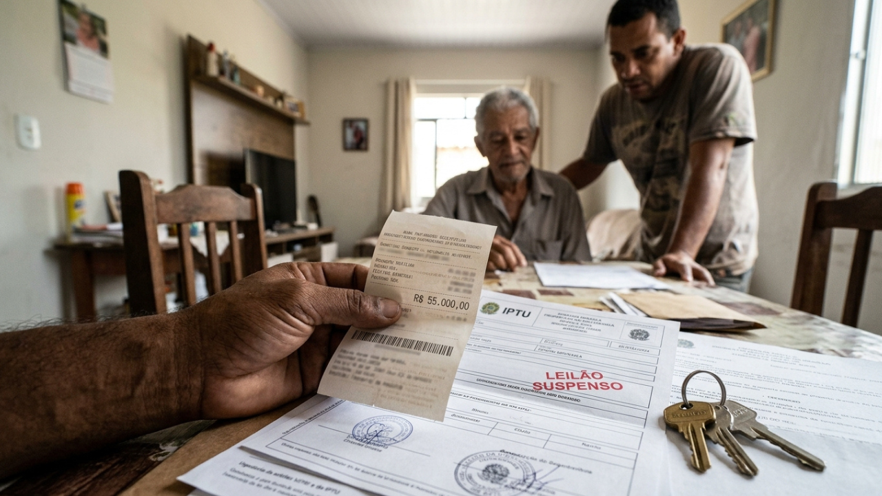 Filho paga R$ 55 mil de IPTU atrasado do pai para impedir leilão da casa, não formaliza a transação como empréstimo e na hora da herança o juiz não desconta o valor da parte dos irmãos