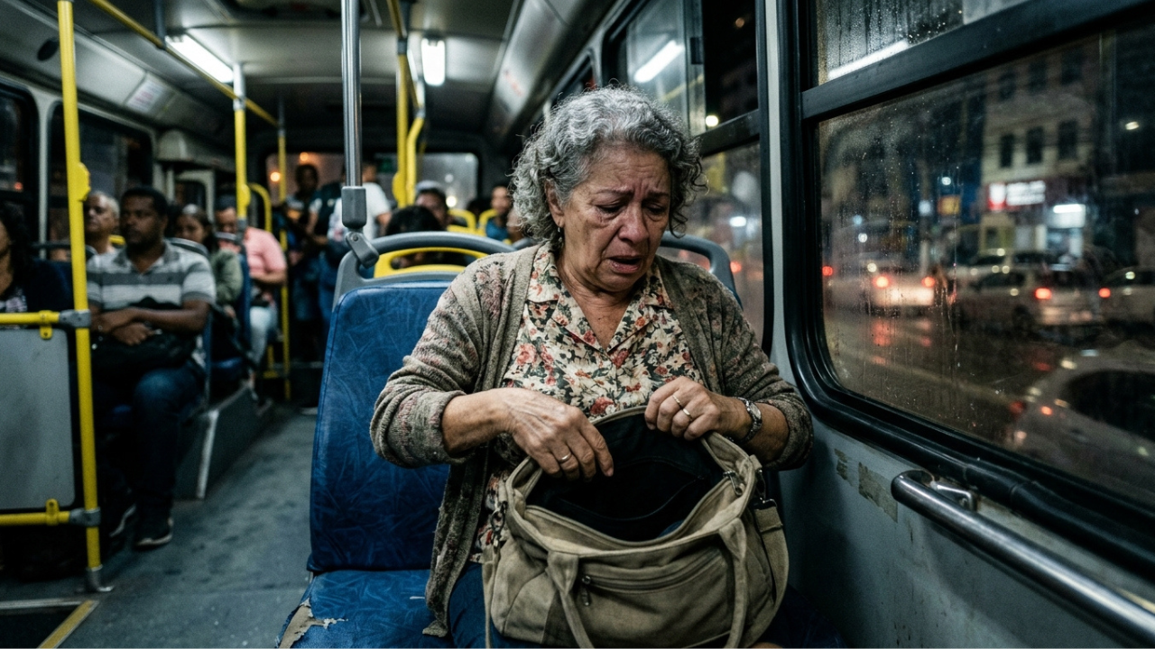 Aposentada tem celular roubado no ônibus, bandidos limpam R$ 34 mil da poupança de uma vida inteira via PIX de madrugada, e banco se isenta da culpa por "quebra de senha"