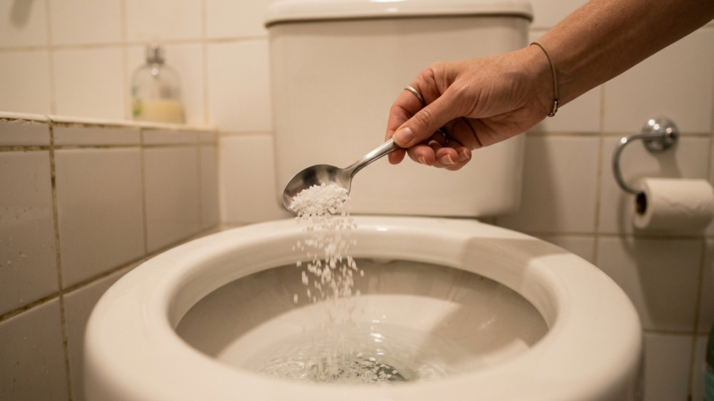 Colocar sal no vaso sanitário à noite antes de dormir: para que serve e por que você deve fazer isso toda semana