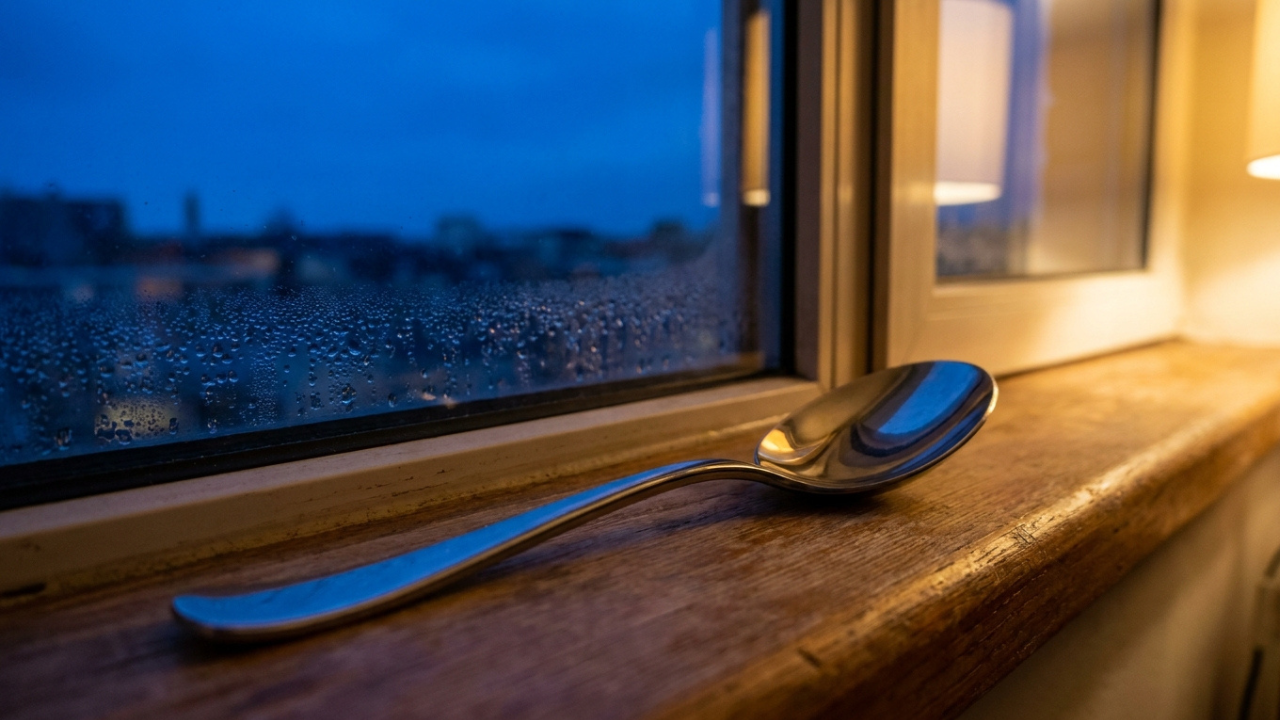 Colocar uma colher de metal perto da janela durante a noite: para que serve e o que acontece com o vidro ao amanhecer