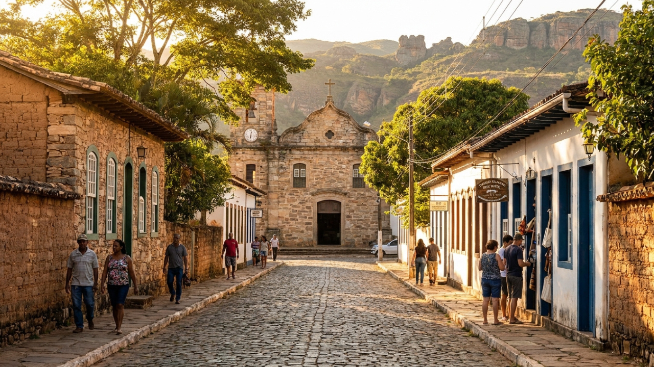 A Cidade da Pedra que nasceu do garimpo de diamantes há mais de 240 anos com Parque Estadual de 143 km² e o maior presépio a céu aberto do mundo