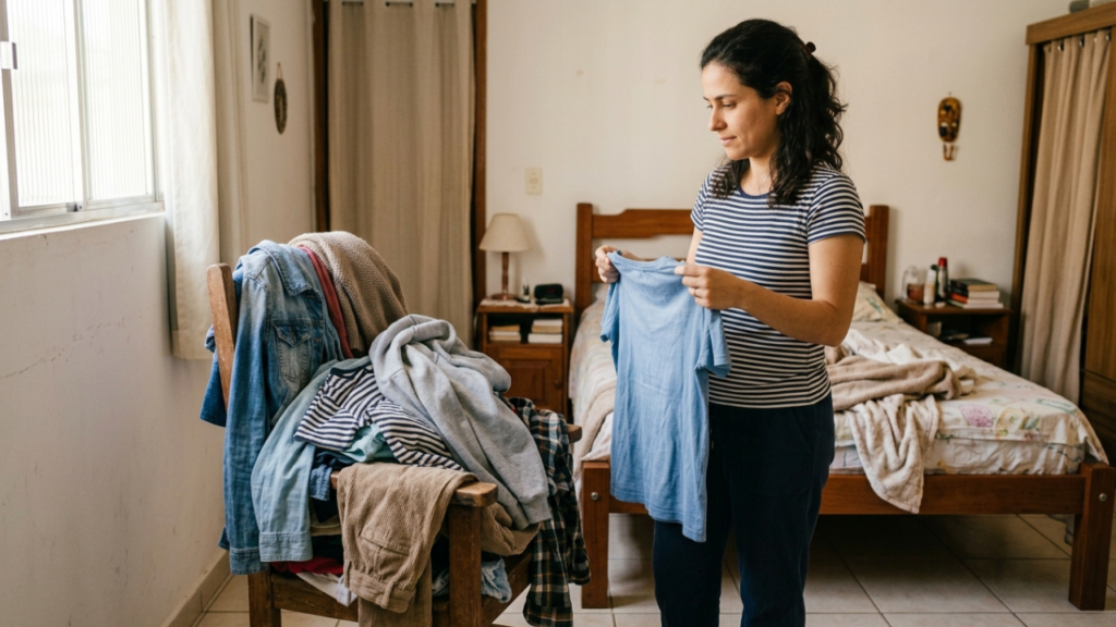 Segundo a psicologia, pessoas que deixam as roupas 'usadas, mas limpas' em uma cadeira no quarto não são desorganizadas, mas criam uma zona mental de transição entre o limpo e o sujo