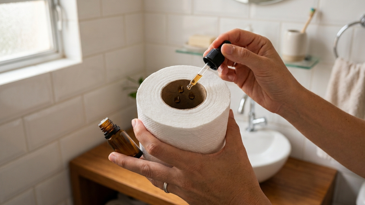 Colocar três gotas de óleo essencial no rolo de papel higiênico: para que serve e o que acontece a cada uso no banheiro