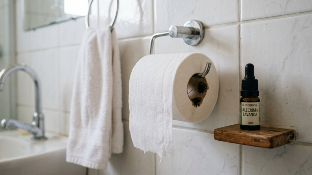 Colocar três gotas de óleo essencial no rolo de papel higiênico: para que serve e o que acontece a cada uso no banheiro