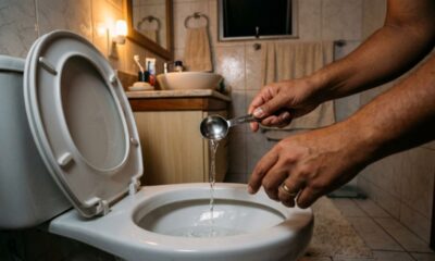 3 colheres à noite e de manhã o banheiro brilhará: os antigos depósitos de cal desaparecerão sozinhos
