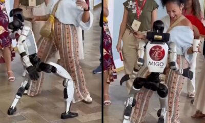 Robô humanoide mostra gingado em dança com mulher e encanta a web