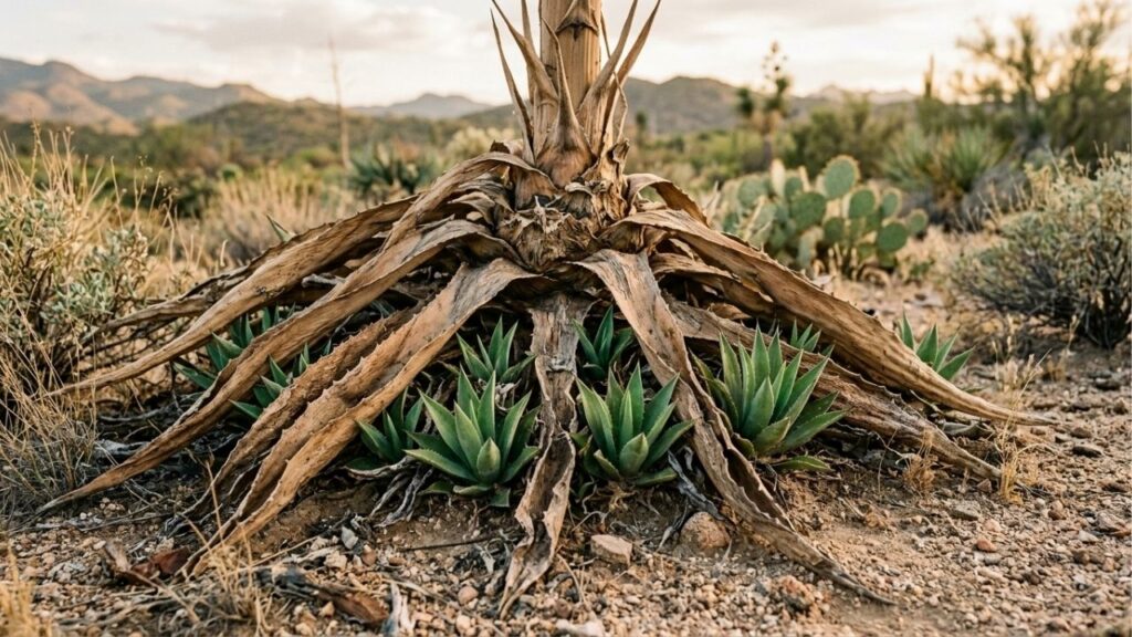 A planta que passa até 30 anos sem florescer e, quando finalmente floresce, morre logo depois