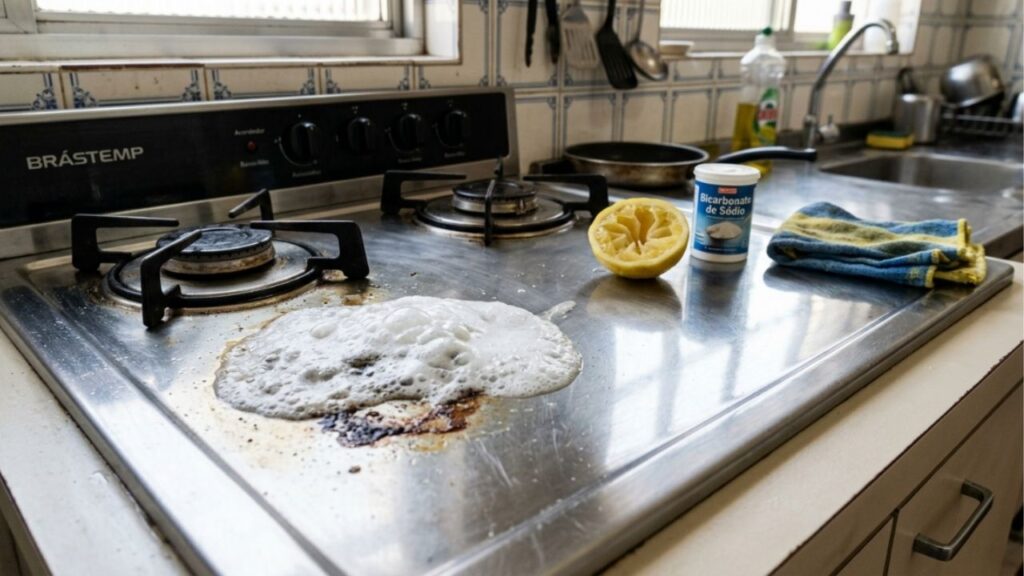 Misturar bicarbonato de sódio com limão na cozinha: para que serve e em quais superfícies funciona