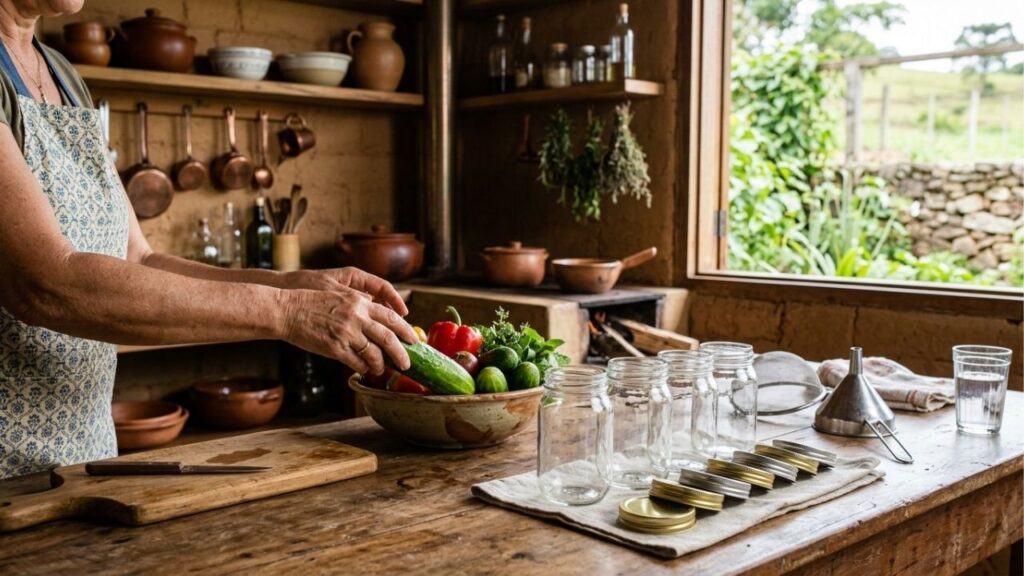 A técnica caseira com potes de vidro que conserva alimento por semanas sem geladeira, usada em áreas rurais sem energia constante
