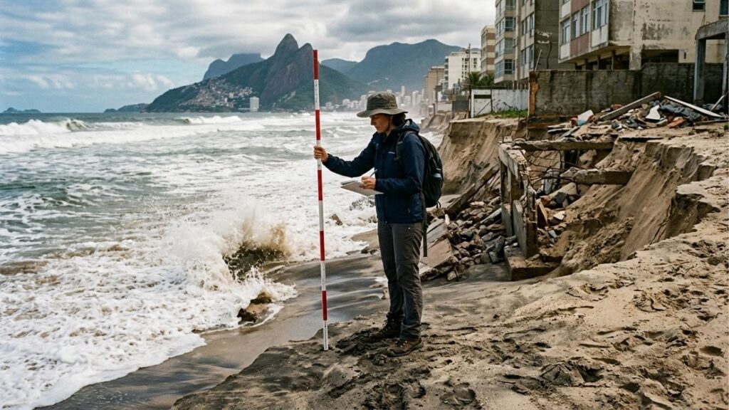 A vila costeira brasileira monitorada há vinte anos pela ciência, que mostra exatamente onde o mar já não deveria ter construção