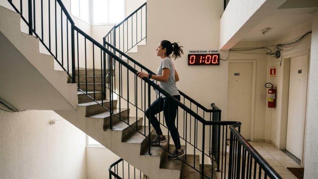 Especialistas em exercício físico concordam: subir escadas por apenas 1 minuto em ritmo confortável pode ser seis vezes mais eficiente do que outras recomendações de atividade