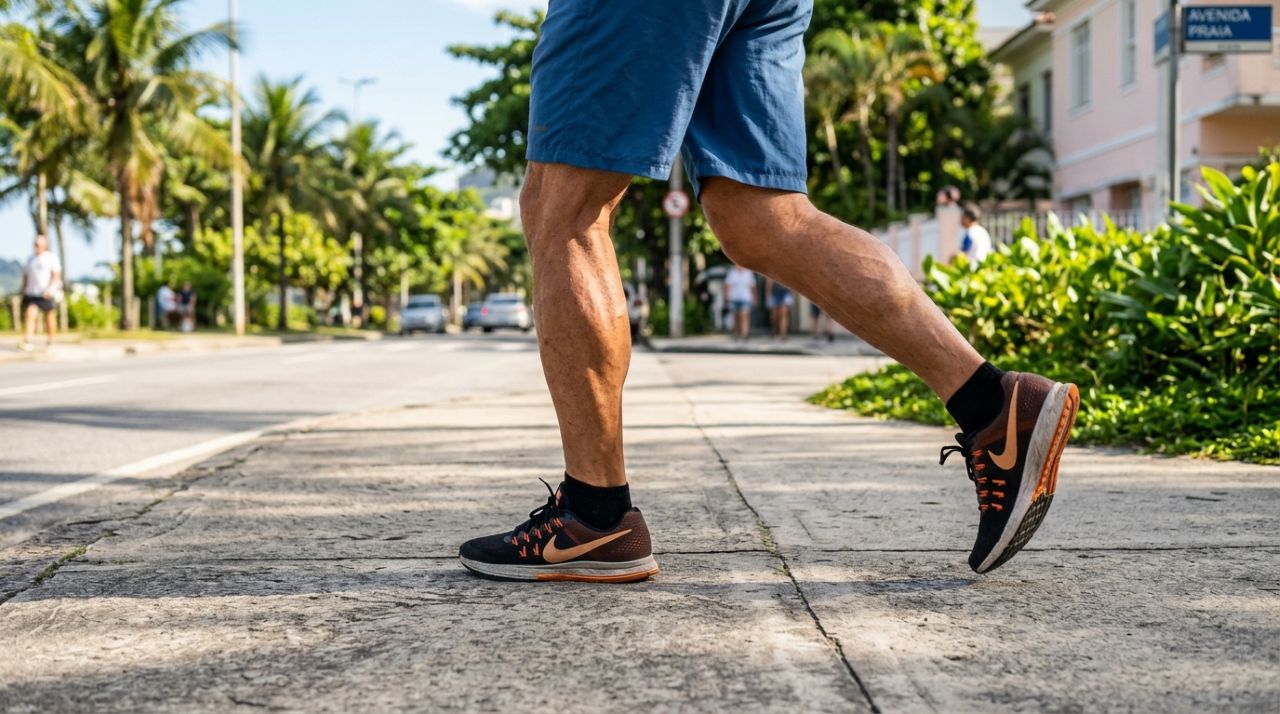 Os especialistas concordam: “Para melhorar a circulação nas pernas depois dos 50, caminhe, movimente as panturrilhas e evite horas seguidas na mesma posição”